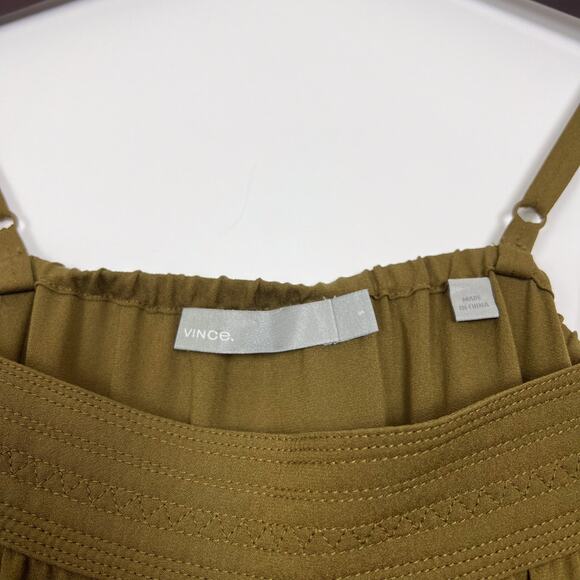 Vince Green 100% Silk Sleeveless Maxi Slip Dress Size Small - Picture 5 of 8